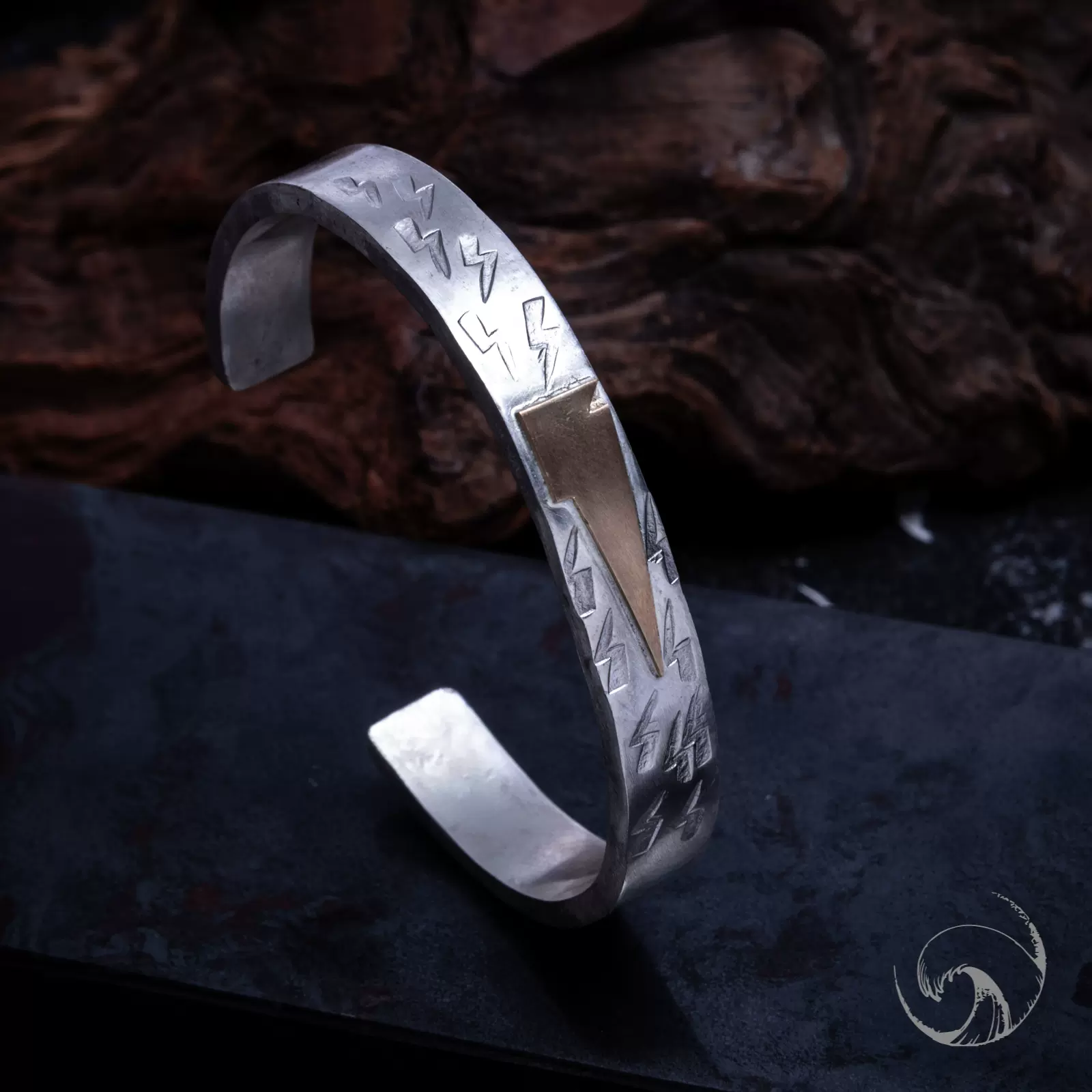 VZAKA Jewelry - 925 Sterling Silver Handmade Lightning Bracelet