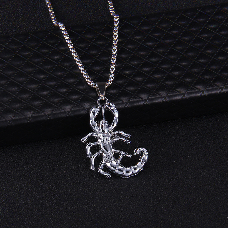 Scorpion Necklace Pendants Men Metal Scorpio Necklace