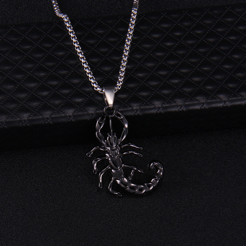 Scorpion Necklace Pendants Men Metal Scorpio Necklace