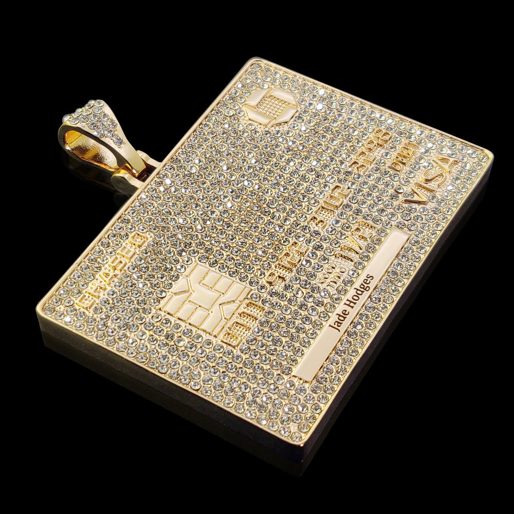 🔥New Credit Card Bank Card Iced Out Pendant