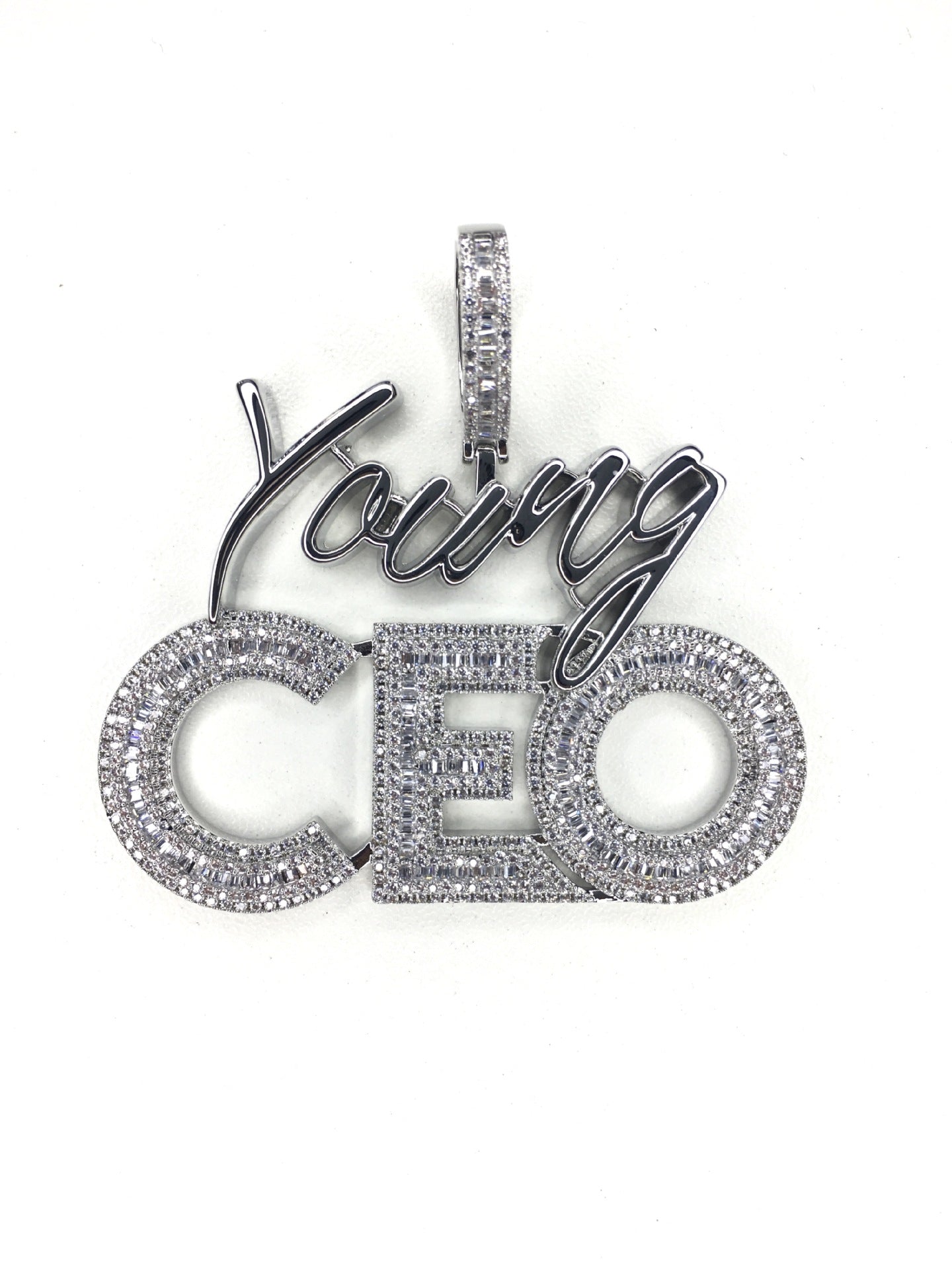 Young CEO Hustler Solid Icy Necklace