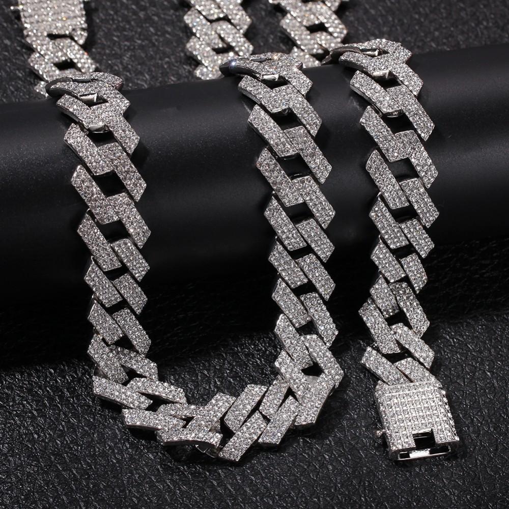 Extra Thicc 20mm Miami Prong Cuban Chain &amp; FREE Bracelet