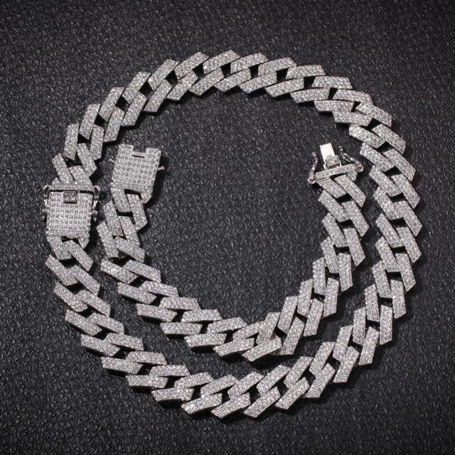 Extra Thicc 20mm Miami Prong Cuban Chain &amp; FREE Bracelet