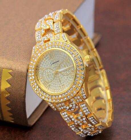 Drip Icy Cuban Chain Bracelet + Diamond Necklace + Watch Set