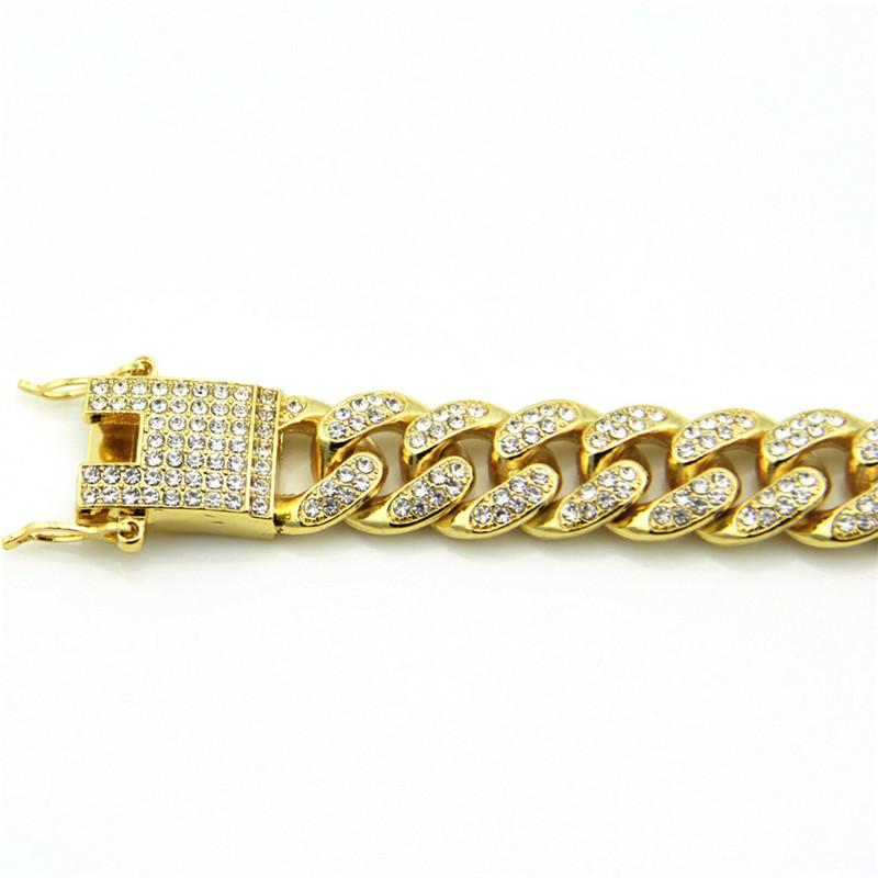 VZAKA Jewelry 18k Gold Plated Cuban Bracelet